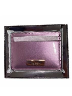 NWT! Kate Spade Pink Patent Slim Card Holder.